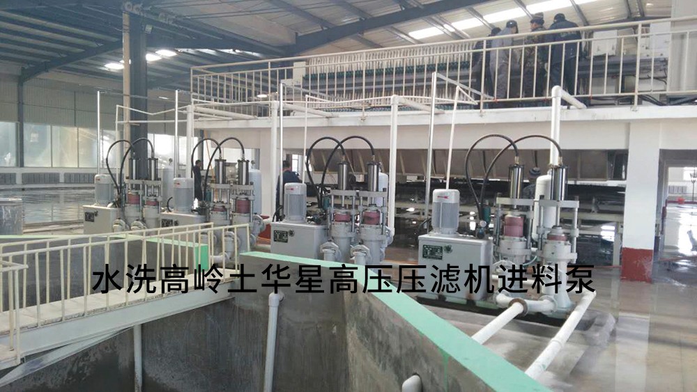 水洗高嶺土高壓壓濾機進料泵